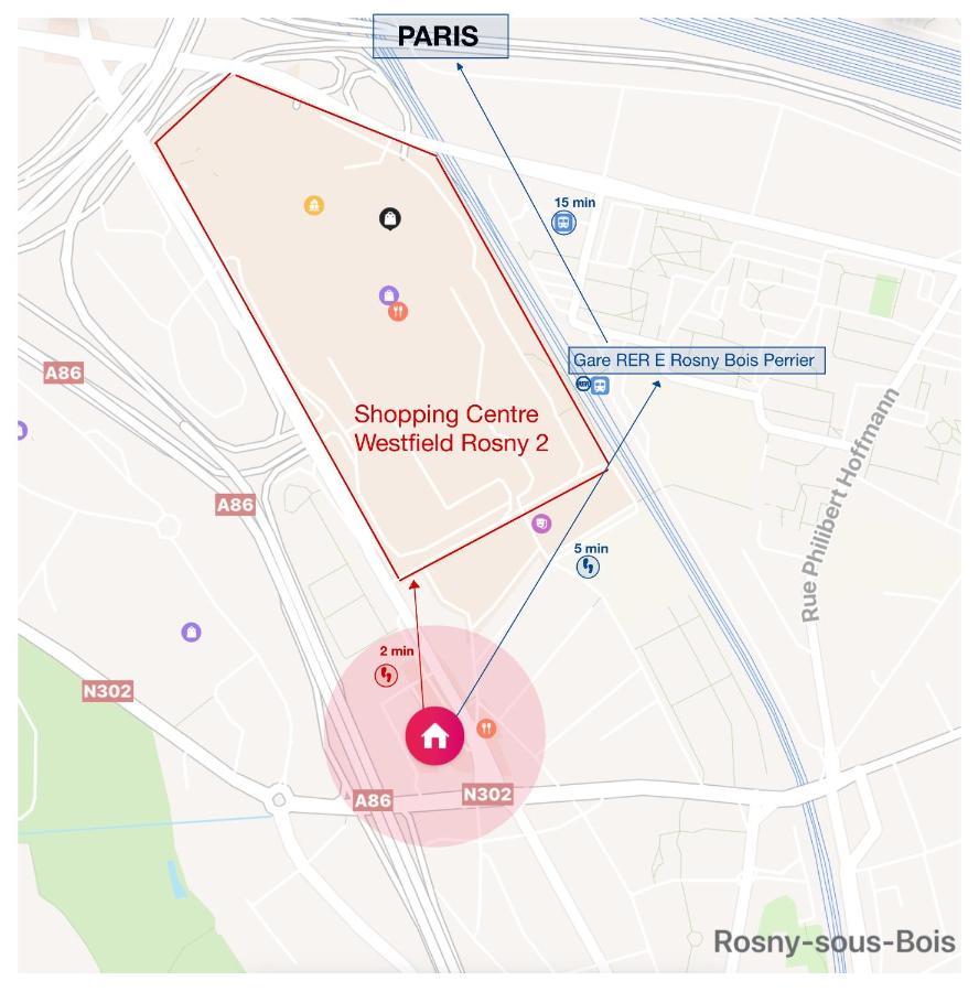 Апартаменти 2 Pieces Proche Du Centre Paris 15 Min Роні-су-Буа Екстер'єр фото